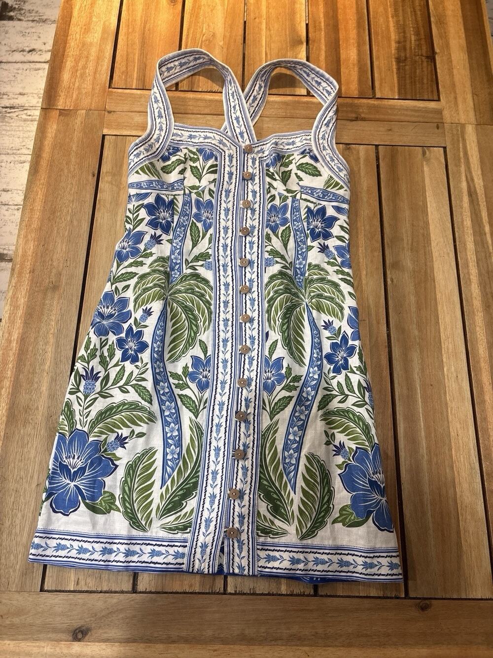 NWT Farm Rio Tropicance Off White Midi Dress M Floral Woman’s Romantic